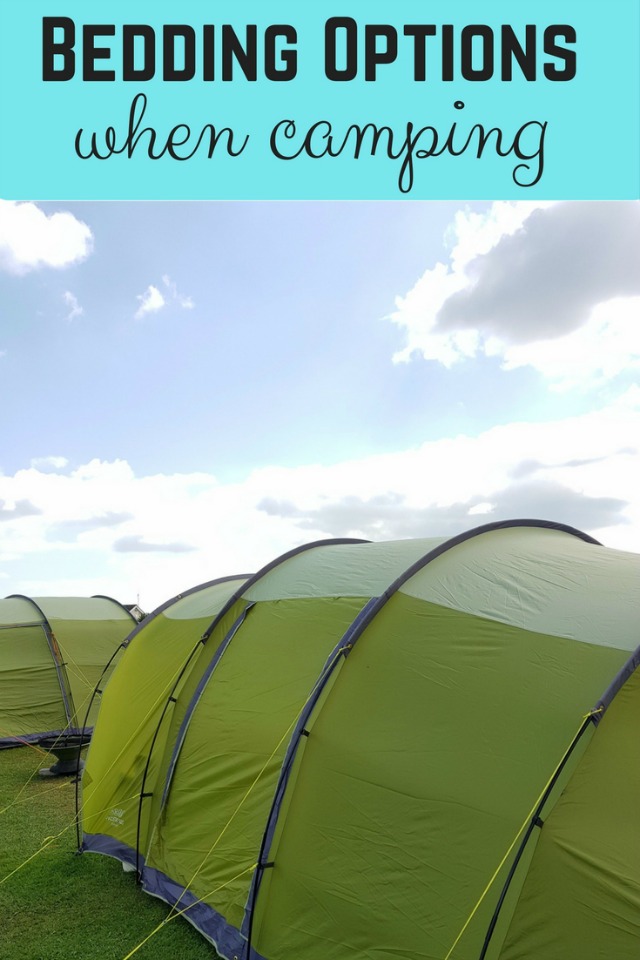 bedding options when camping - Bubbablue and me