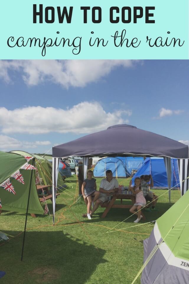how to cope camping when raining - Bubbablue and me