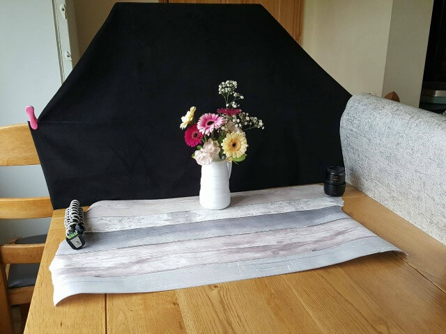 flower photography set up