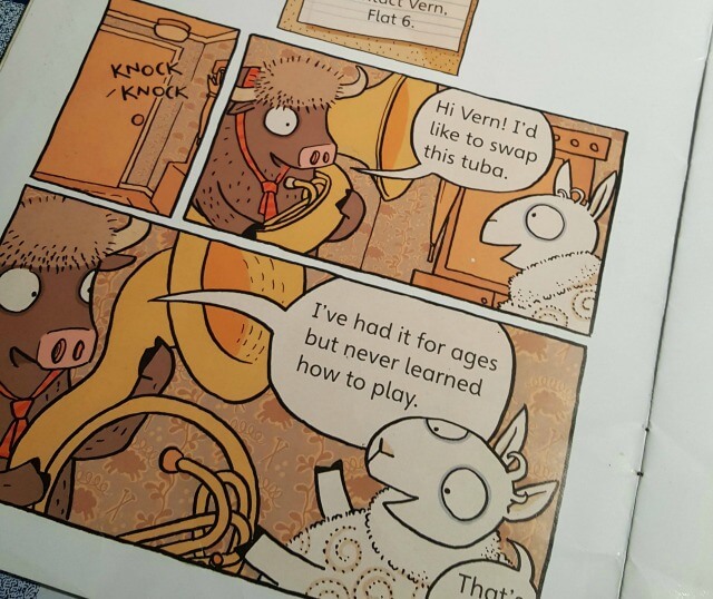 reading book comic book