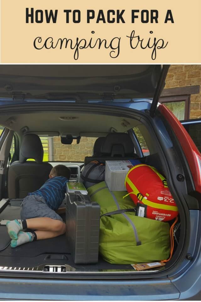 how to pack for a camping trip - Bubbablue and me