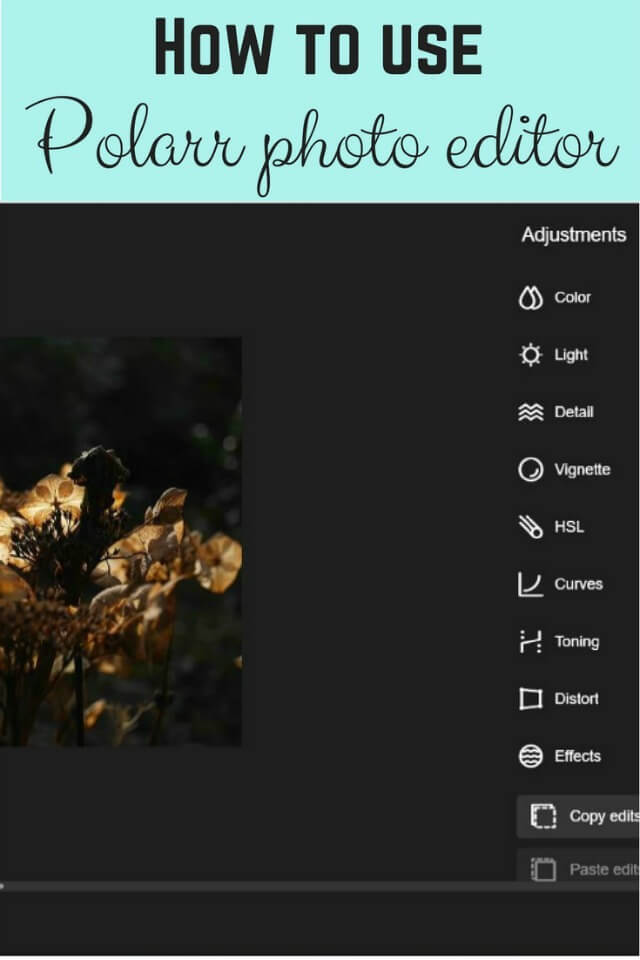 how to use Polarr photo editor - Bubbablue and me