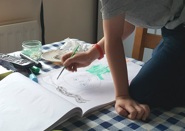 painting with chalkola chalk markers