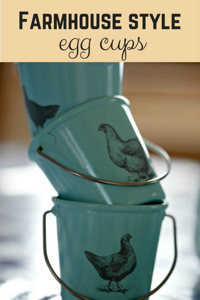 vintage farmhouse style egg cups - Bubbablue and me
