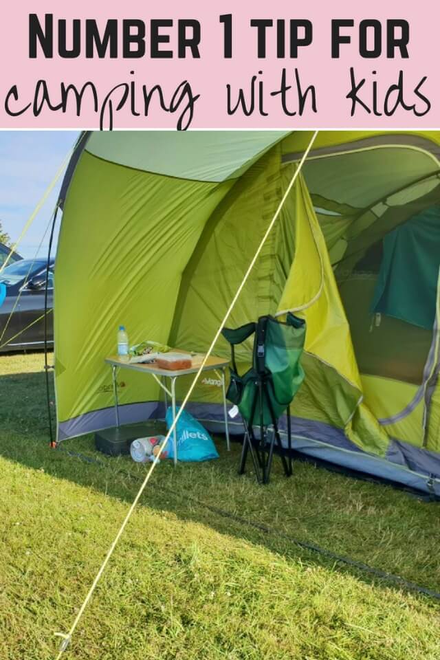 no 1 tip for camping with kids - Bubbablue and me