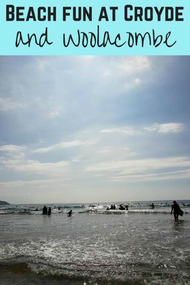 Summer fun at Woolacombe beach and body boarding at Croyde