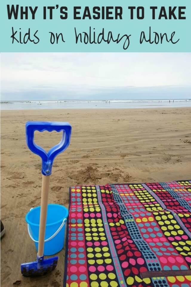 take kids on holiday alone - Bubbablue and me