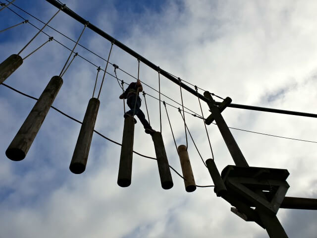 walking the high ropes