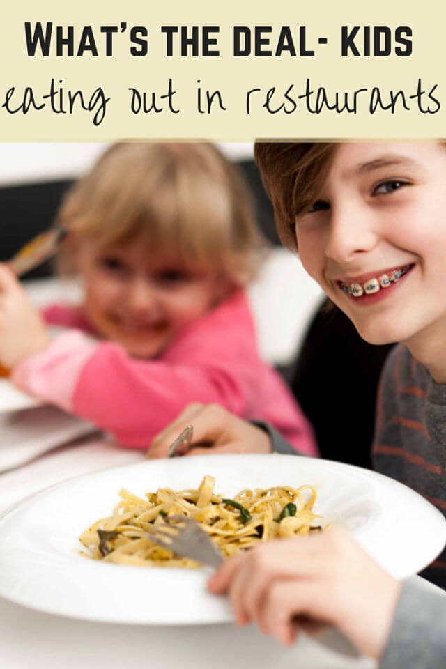 kids eating out in restaurants - Bubbablue and me