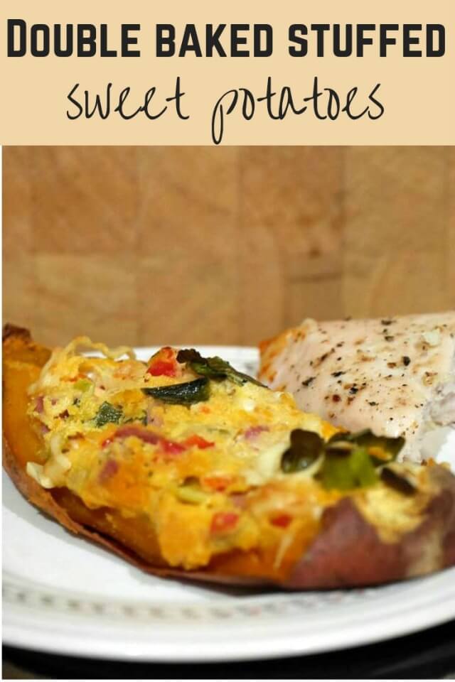 double baked stuffed sweet potato - Bubbablue and me