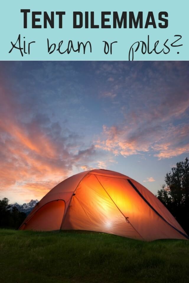 airbeam or pole tents - Bubbablueandme