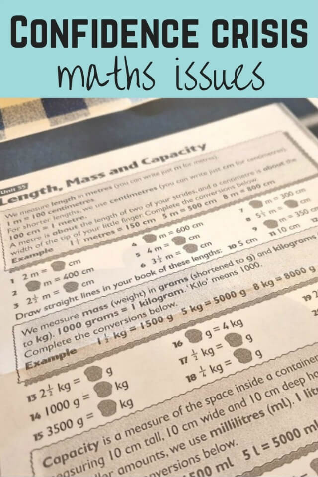 crisis of confidence in maths - Bubbablue and me