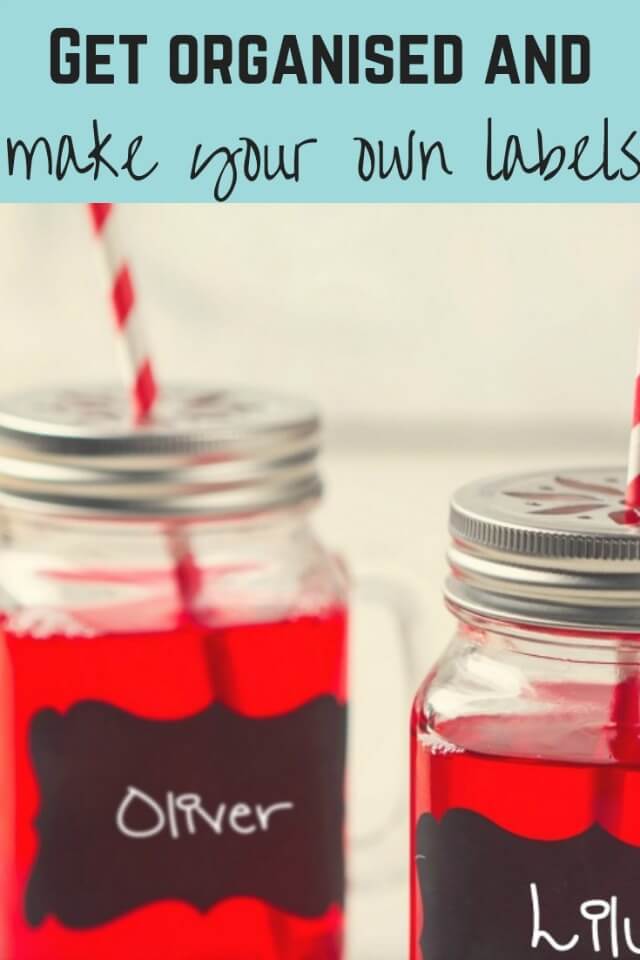 Get organised with these homemade label ideas