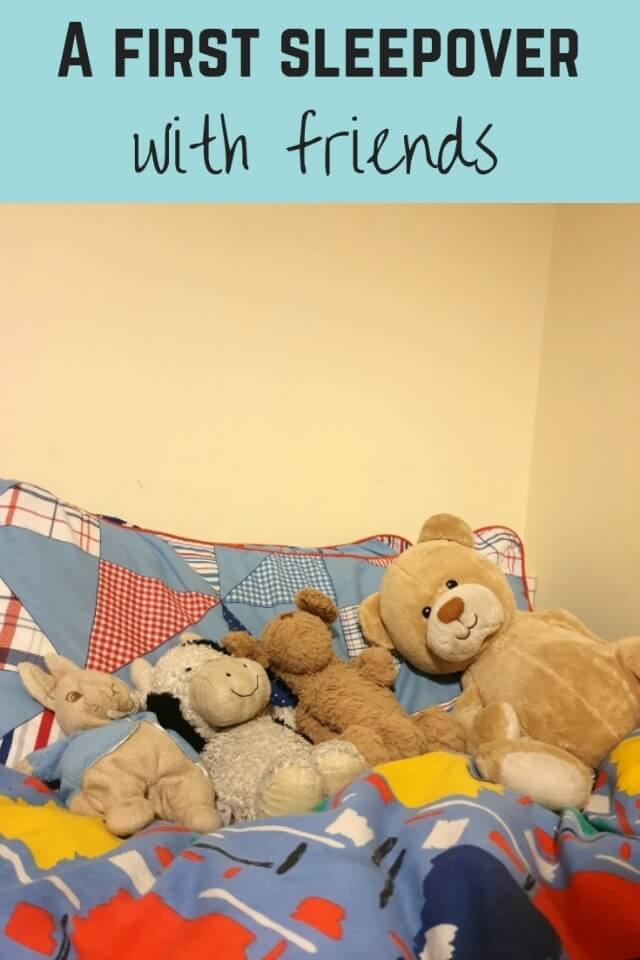 A first sleepover with friends