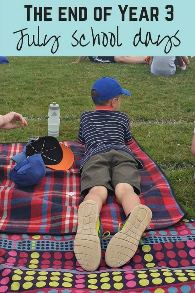 The end of year 3 – July school days