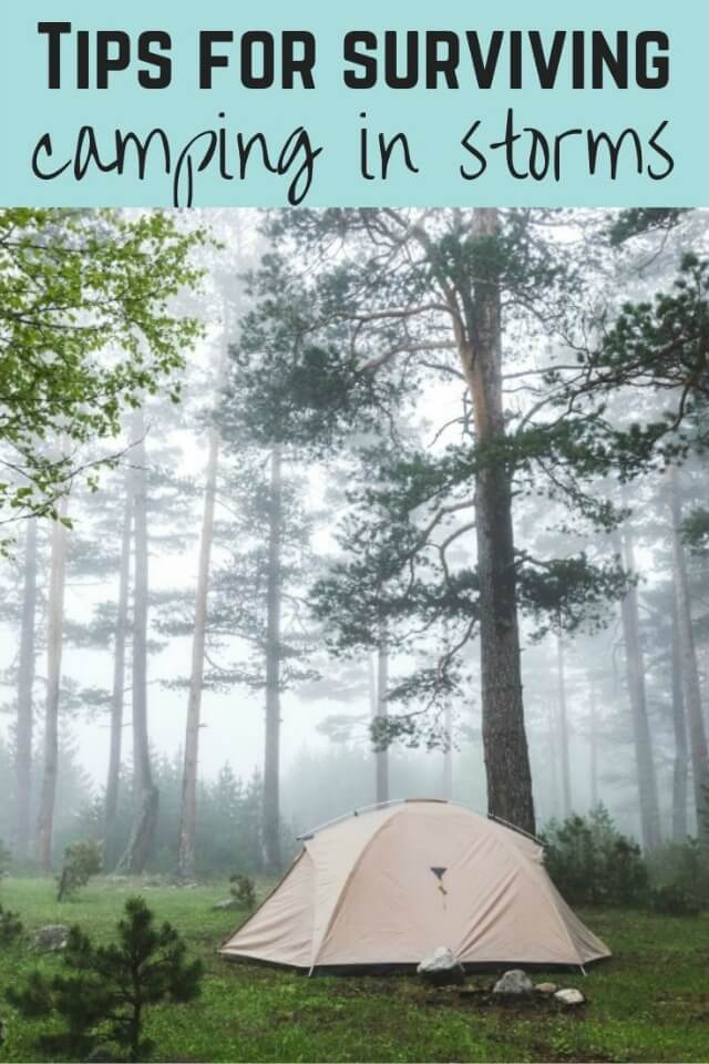 Tips for camping in storms and keeping hold of your tent