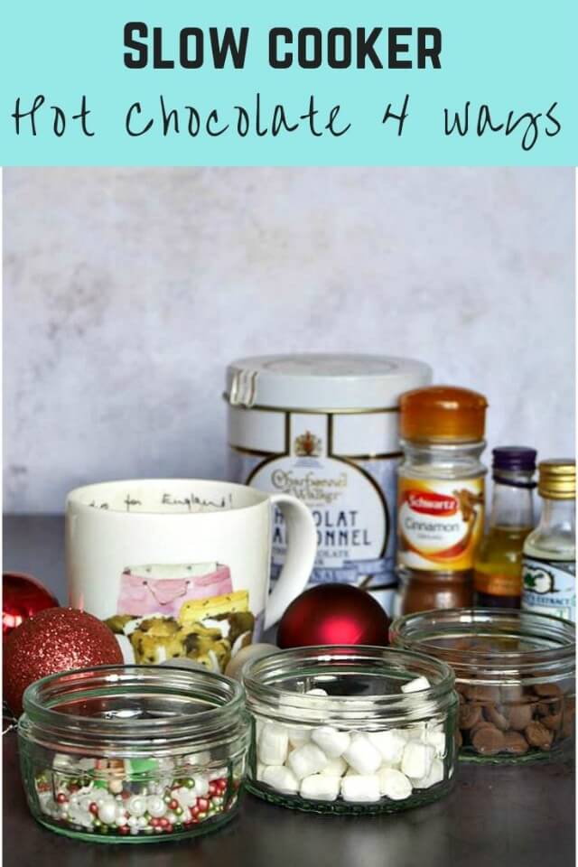 Slow cooker hot chocolate recipes 4 ways - Bubbablue and me