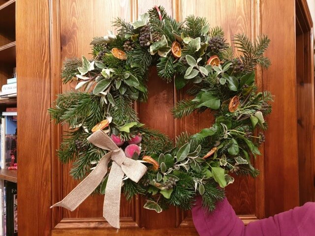 Homemade Christmas wreath