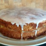 Lemon hot milk cake
