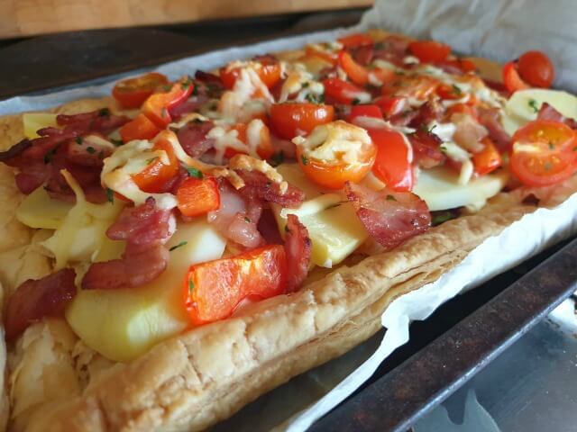 loaded pastry tart