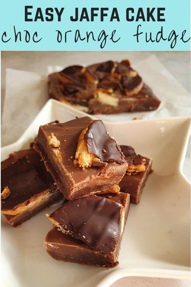 Chocolate orange jaffa cake fudge recipe