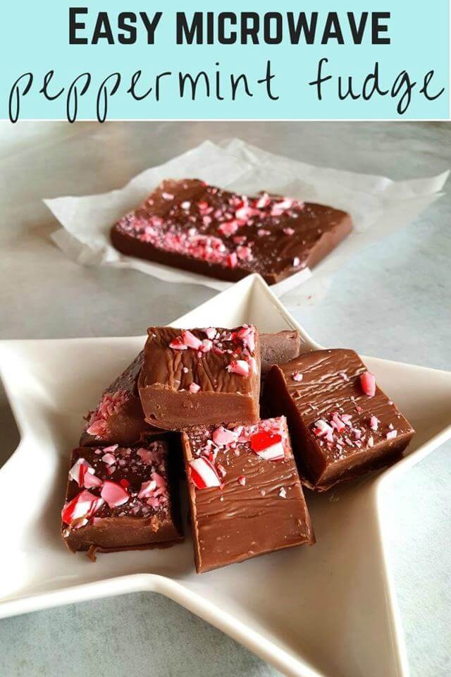 Easy microwave mint chocolate fudge