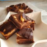 jaffa cake chocolate orange fudge on star plate