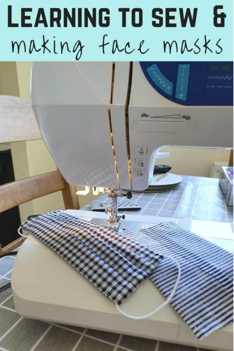 learning to sew and making fase masks