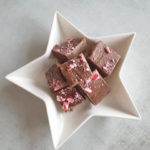 peppermint fudge in a star bowl