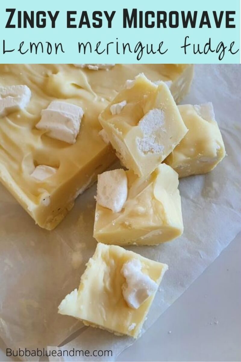 easy zingy lemon meringue fudge