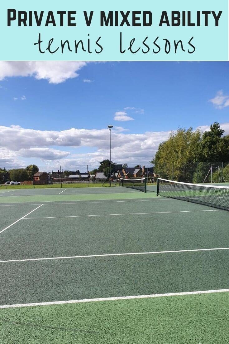private vs club mixed abililty tennis lessons