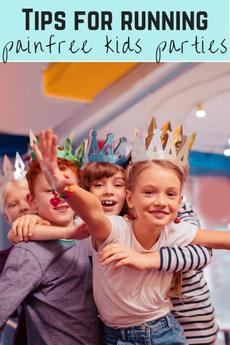 tips for running painfree chlidren's parties