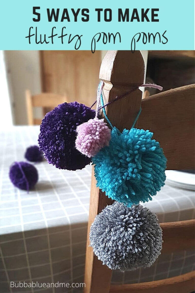 5 ways to make super fluffy pom poms