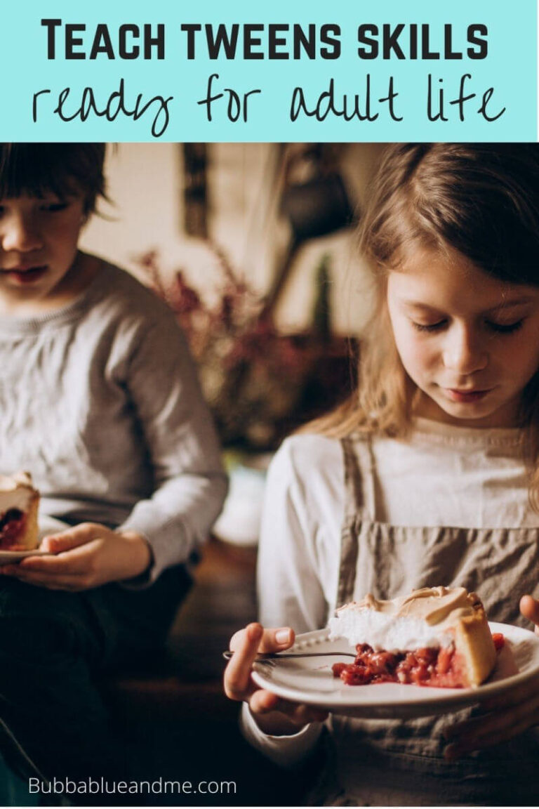 Teach tweens skills for adult life
