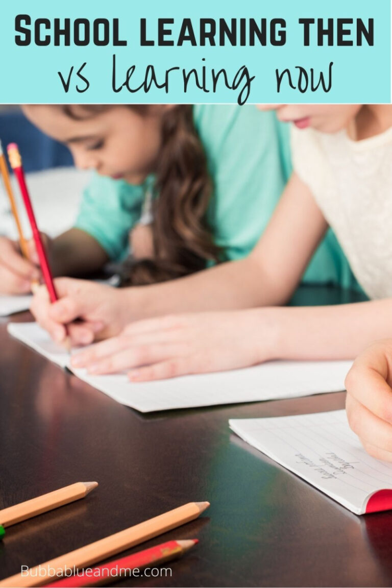 School learning then vs learning now