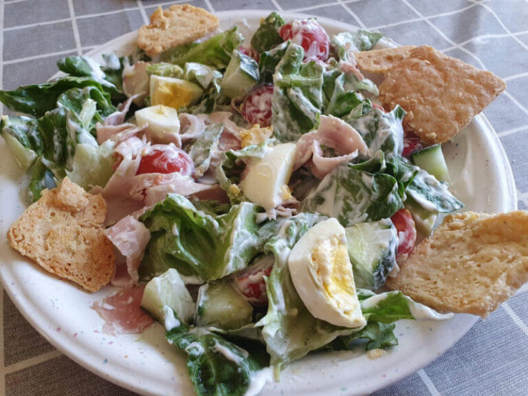 egg cob salad and keto cheese crackers