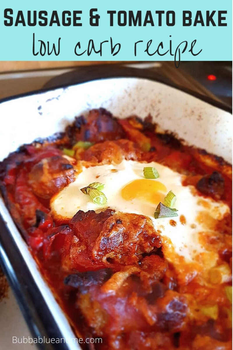 sausage & tomato bake low carb recipe