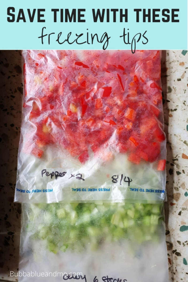 Freezing veg and speeding up meal prep