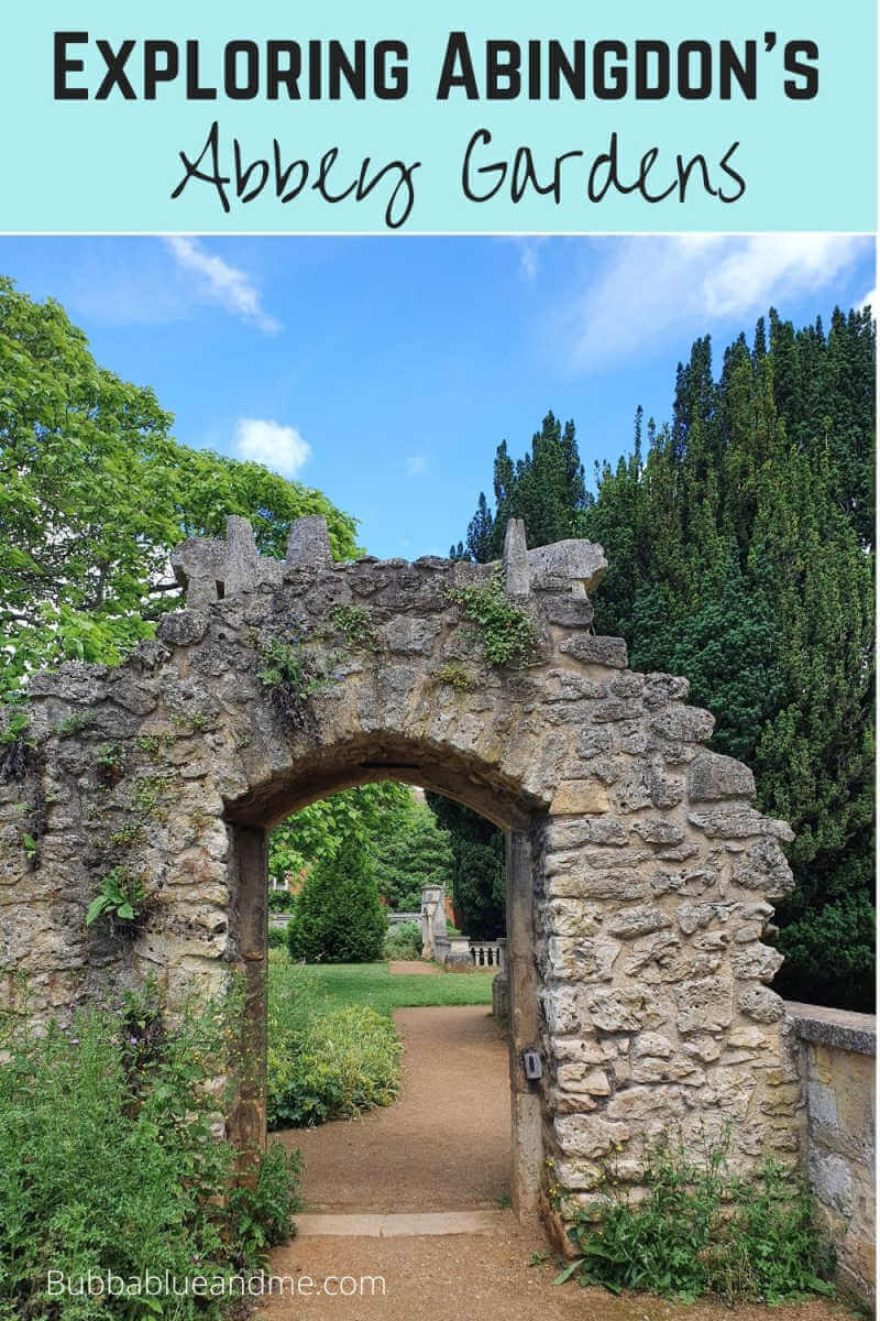 Exploring Abingdon's abbey gardens.