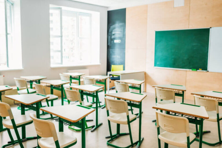 school room with desks