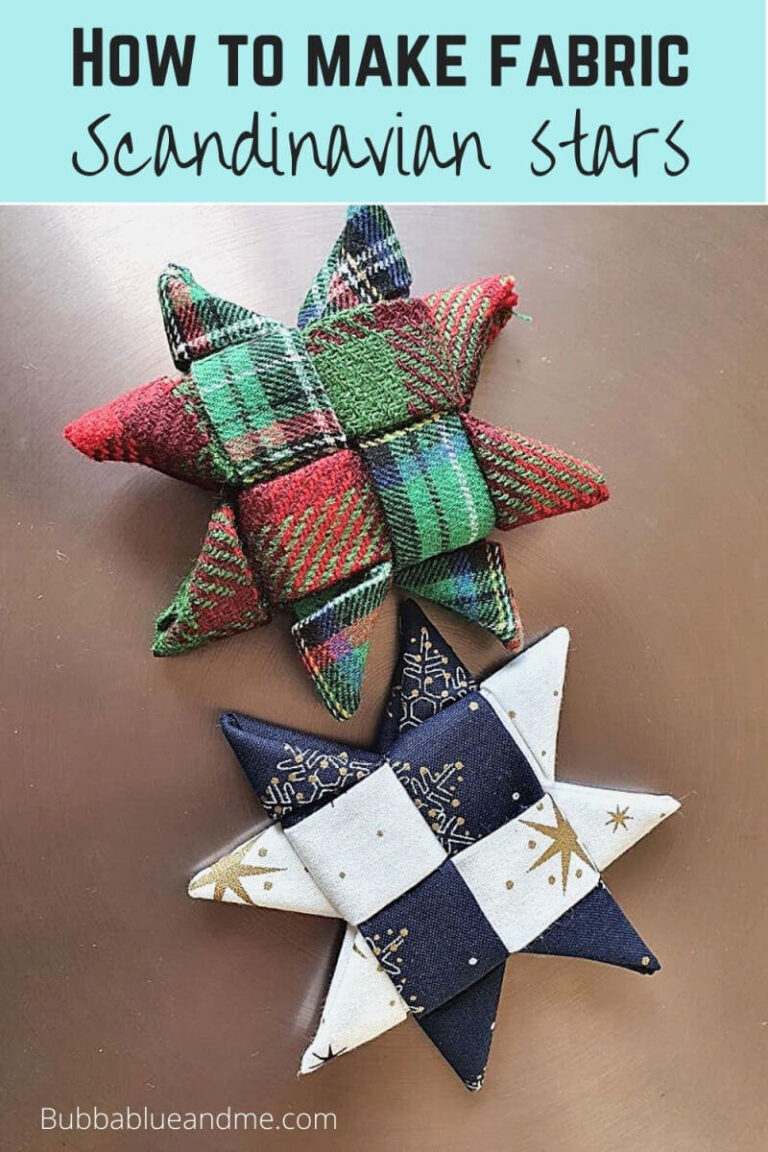 How to make fabric scandinavian star decorations