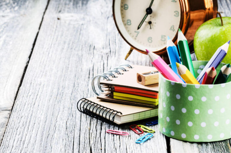 stationery and apple