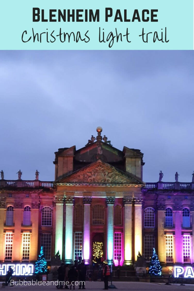Blenheim palace christmas light trail