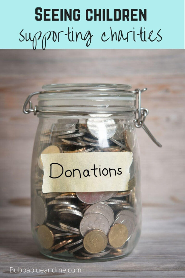 Encouraging children to donate to charity