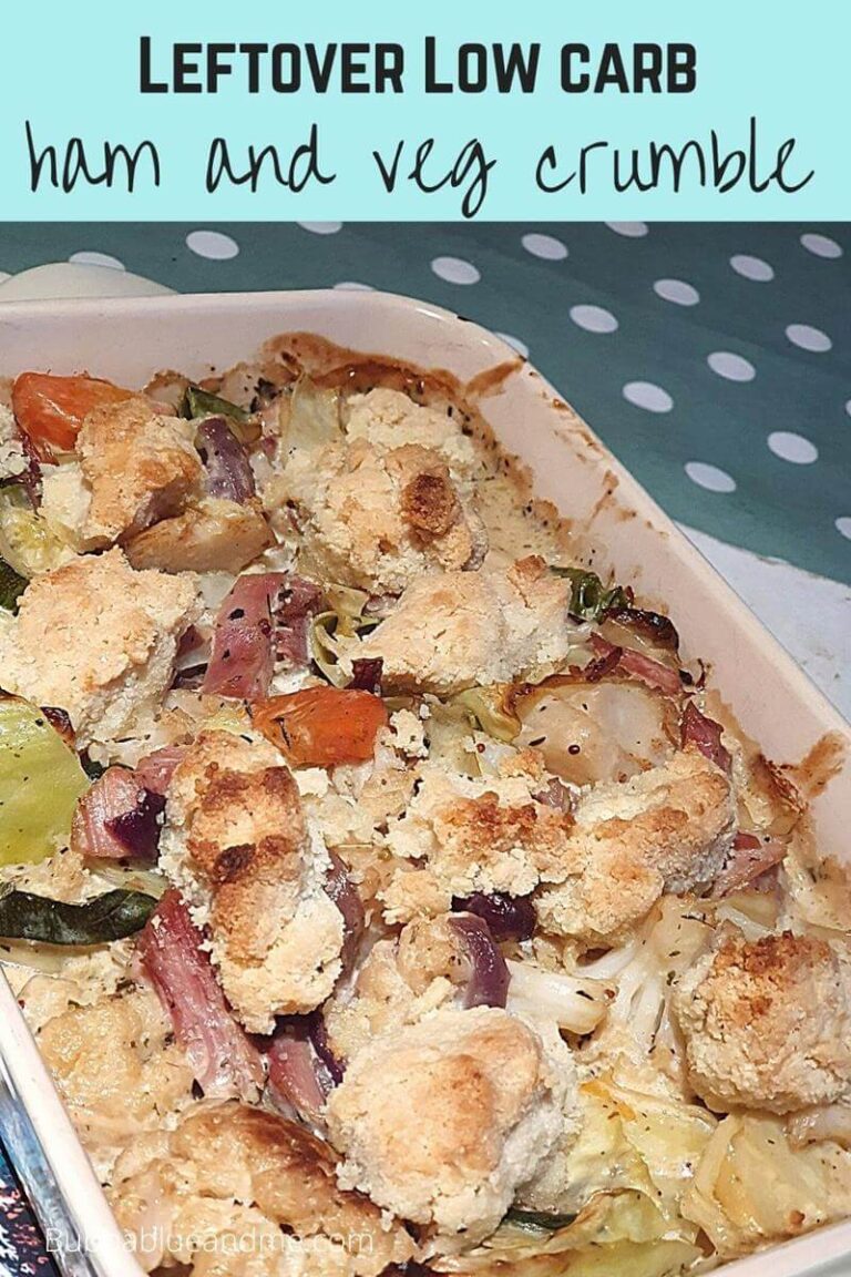 leftover low carb ham and veg crumble