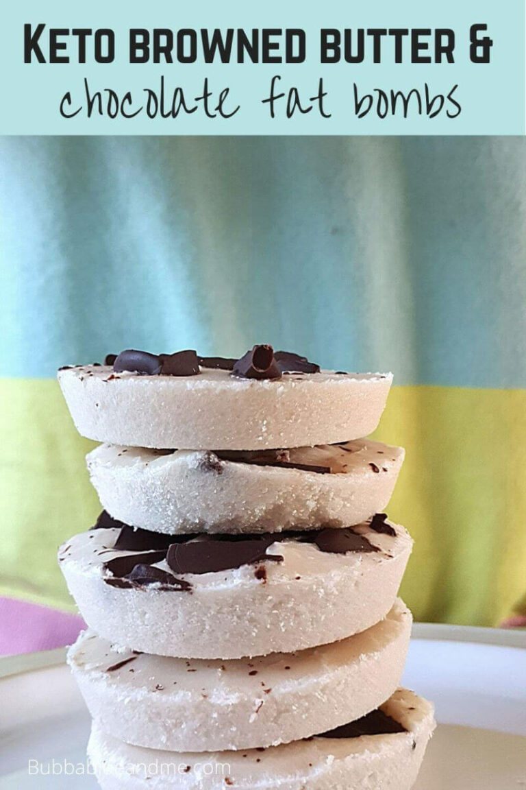 browned butter and chocolate fat bombs