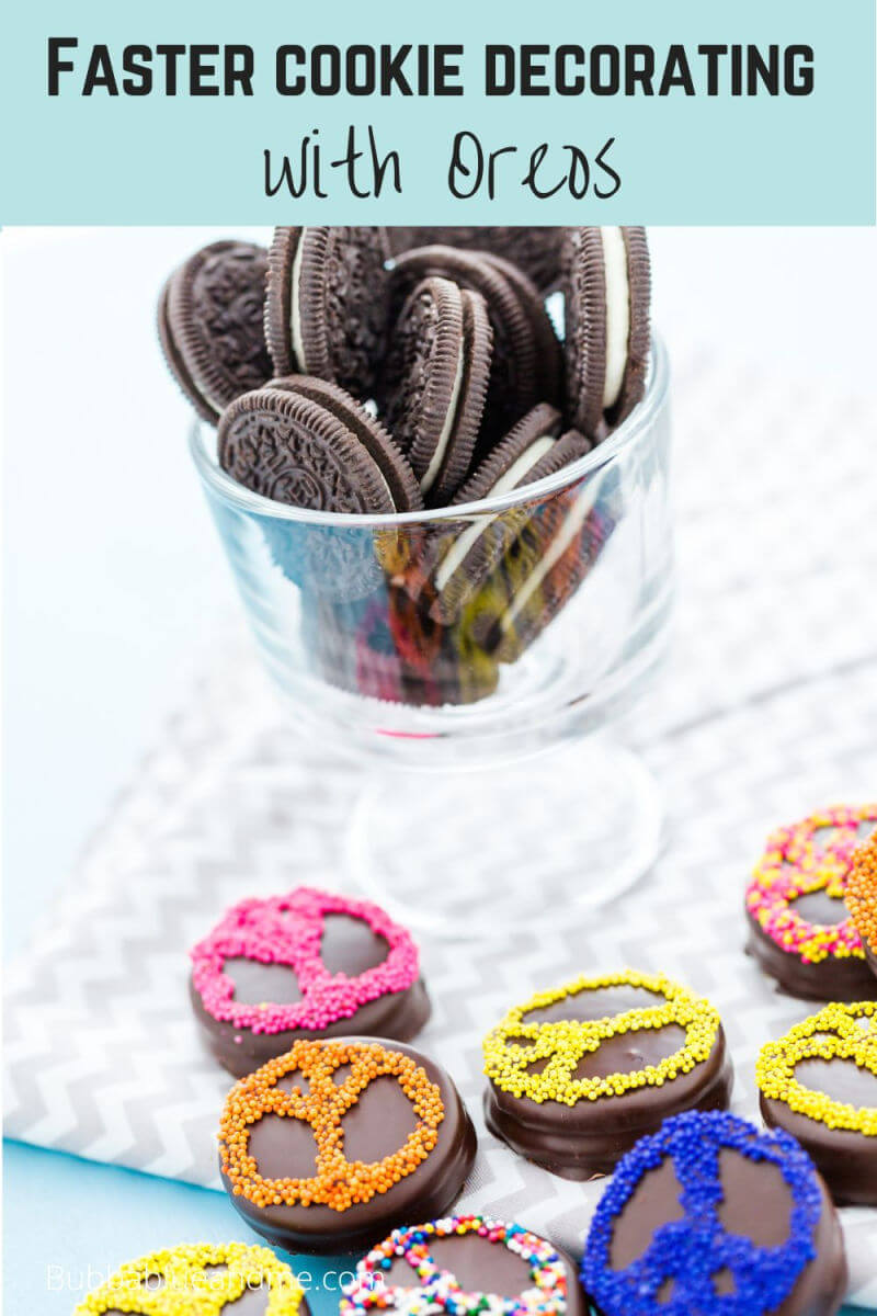 faster cookie decorating with oreos