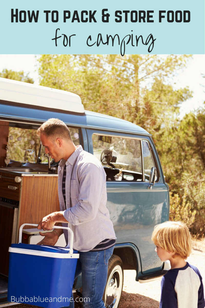 how to pack and store food for camping.
