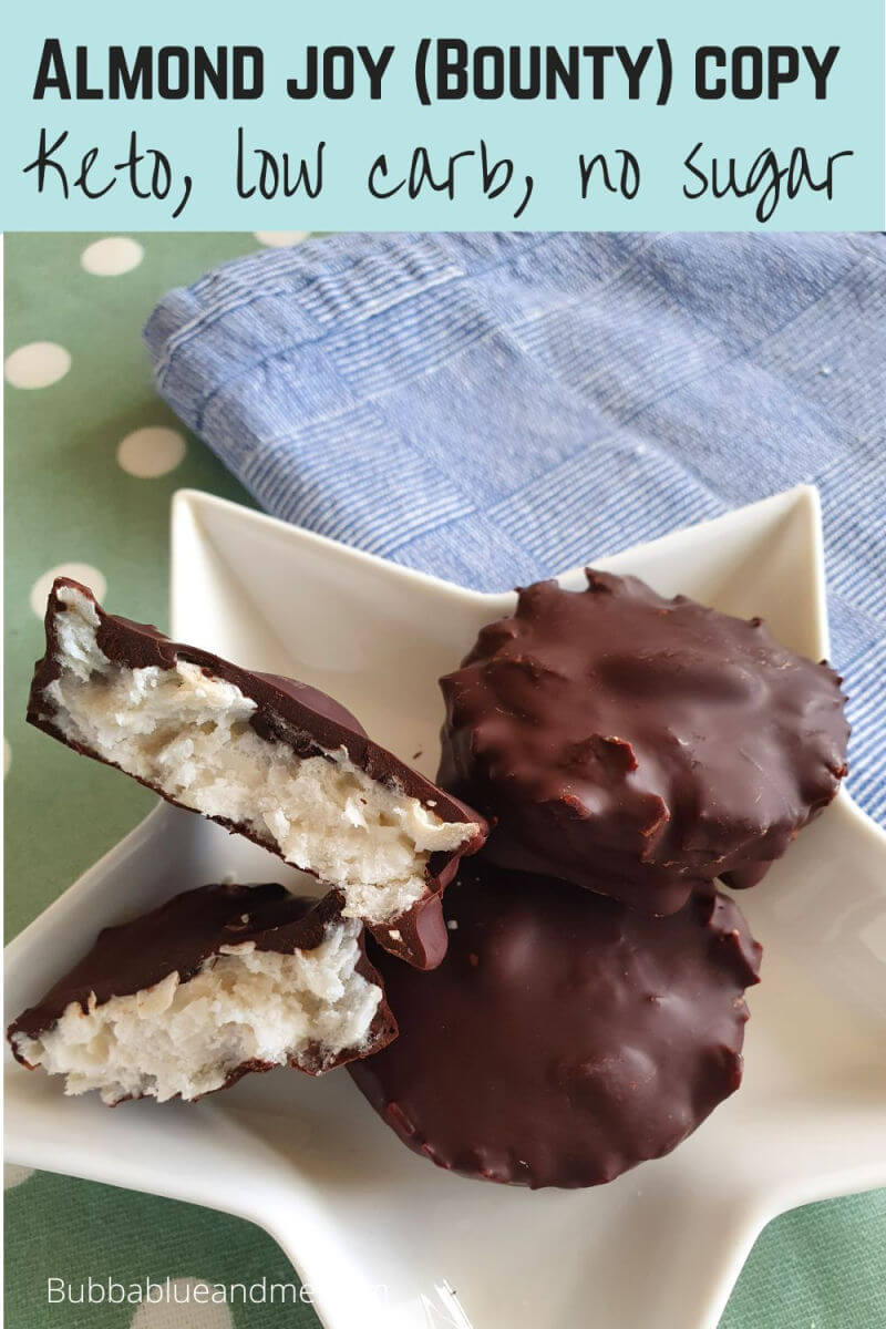 keto almond joy and bounty copy bars