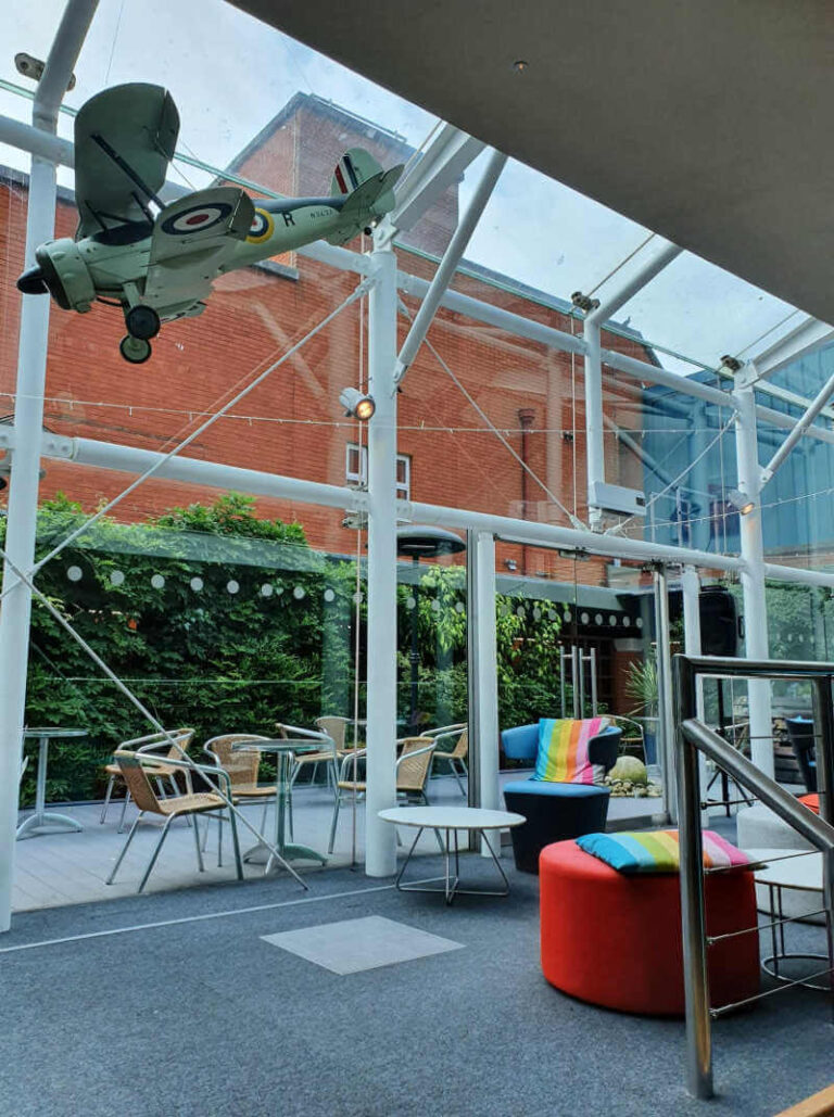 the studio outdoor space